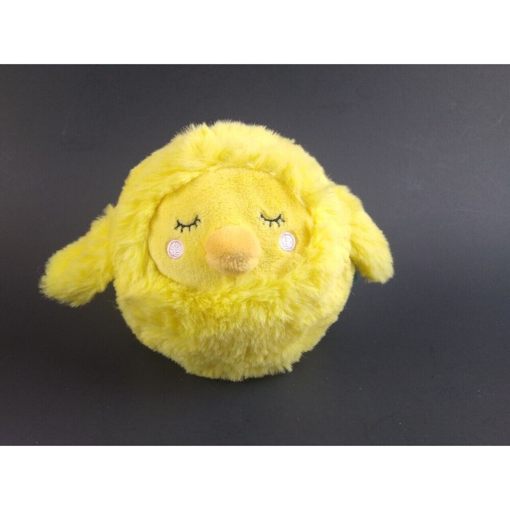 Manhattan Toy Plush Yellow Chick Round Squeez Meez Squishable Stuffed Animal